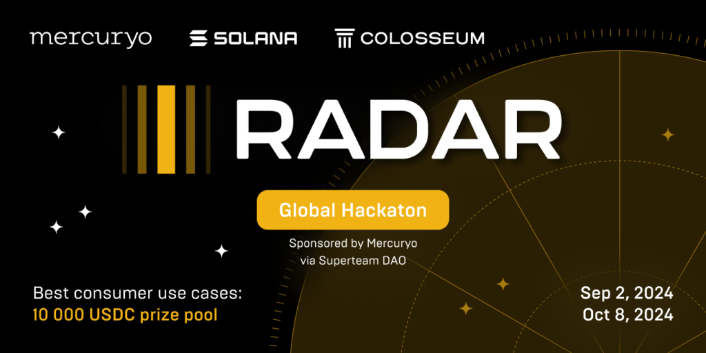 Join the Mercuryo Track at the Solana Radar Hackathon